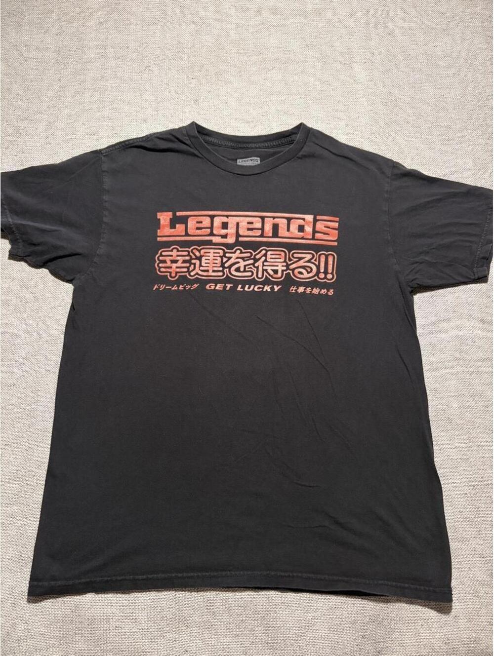 Legends Get Lucky Black T-Shirt - L - 0360